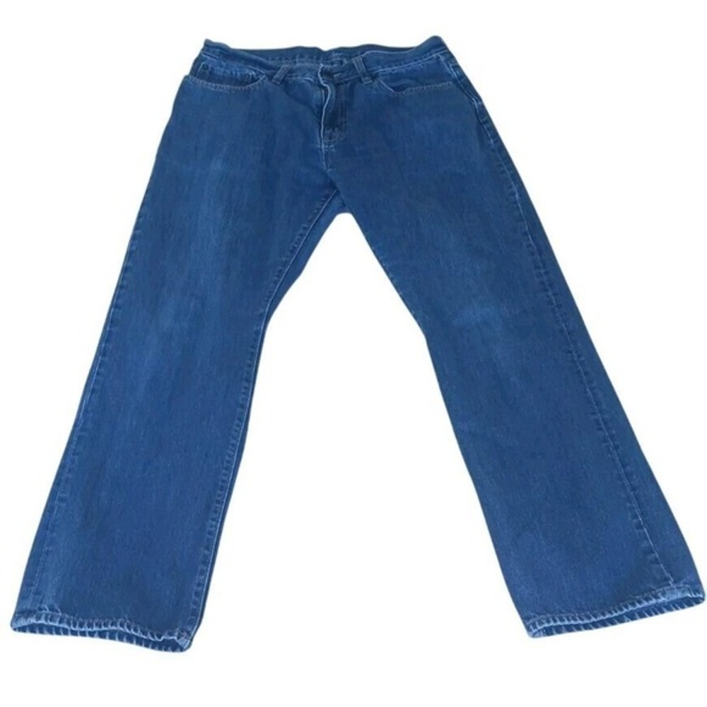 Gap Straight Fit Mens 34x32 Medium Wash Blue Denim Jeans‎ READ Classic Fit